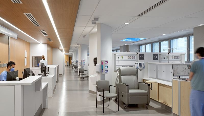 Complex care and rehabilitation hospital interior